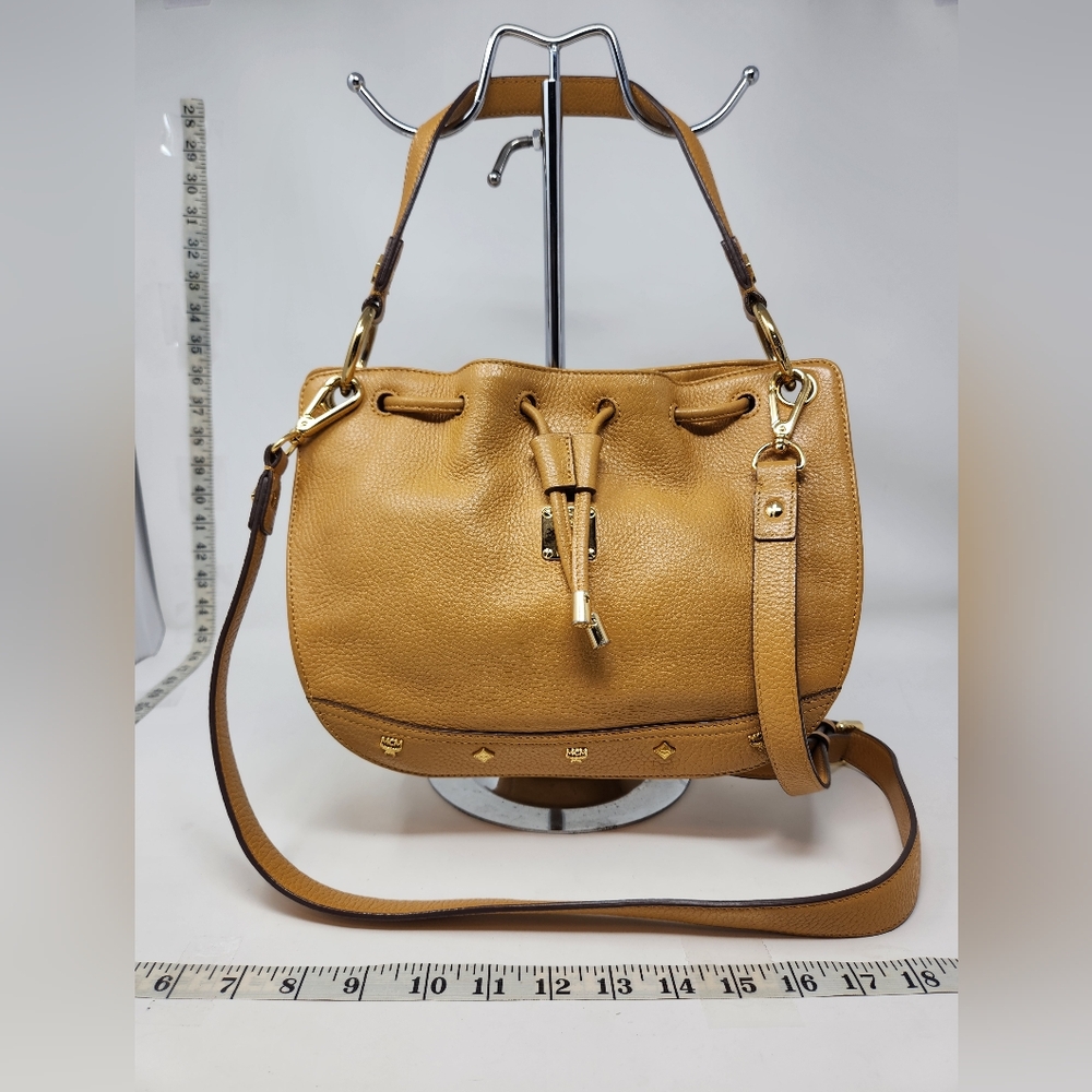 Authentic MCM Bucket 2-way Crossbody